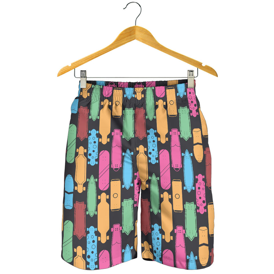 Skate Board Pattern Print Design 02 Men Shorts