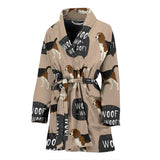 Beagle Pattern Women'S Bathrobe