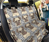 Happy Pug Pattern Dog Car Seat Covers