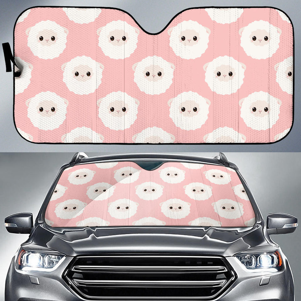 Cute Sheep Pattern Car Sun Shade