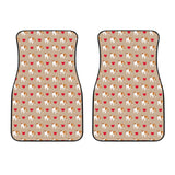 English Bulldog Pattern Print Design 05 Front Car Mats