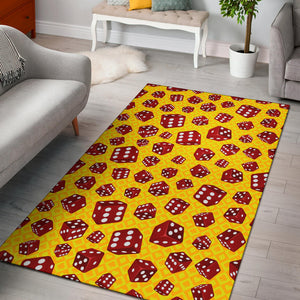 Dice Pattern Print Design 04 Area Rug