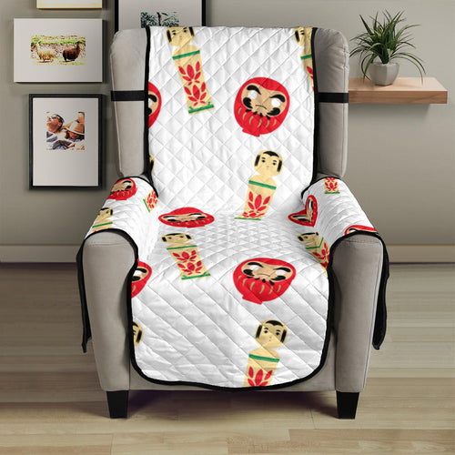 Daruma japanese wooden doll Chair Cover Protector