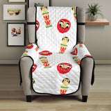 Daruma japanese wooden doll Chair Cover Protector