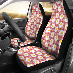 Fried Eggs Pattern Print Design 03 Universal Fit Car Seat Covers