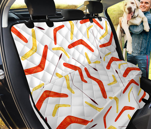 Waterclor Boomerang Australian Aboriginal Ornament Dog Car Seat Covers