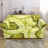 Sliced Kiwi Pattern Loveseat Couch Slipcover