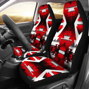 Winter Camp Red Car Seat Covers