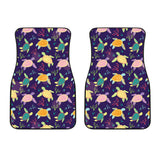 Colorful Sea Turtle Pattern Front Car Mats