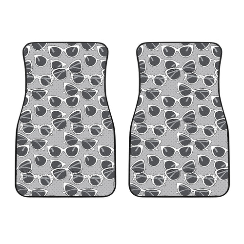 Sun Glasses Pattern Print Design 04 Front Car Mats