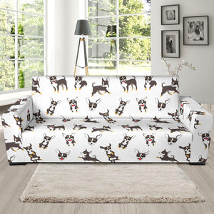 Chihuahua Dog Pattern Sofa Slipcover