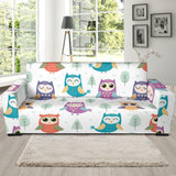 Cute Owl Pattern Sofa Slipcover