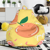 Grapefruit Yellow Background Bean Bag Cover