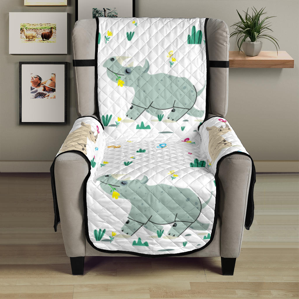 Cute Rhino pattern Chair Cover Protector