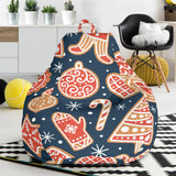 Christmas Gingerbread Cookie Pattern Bean Bag Cover