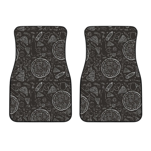 Pizza Pattern  Front Car Mats