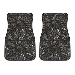 Pizza Pattern  Front Car Mats