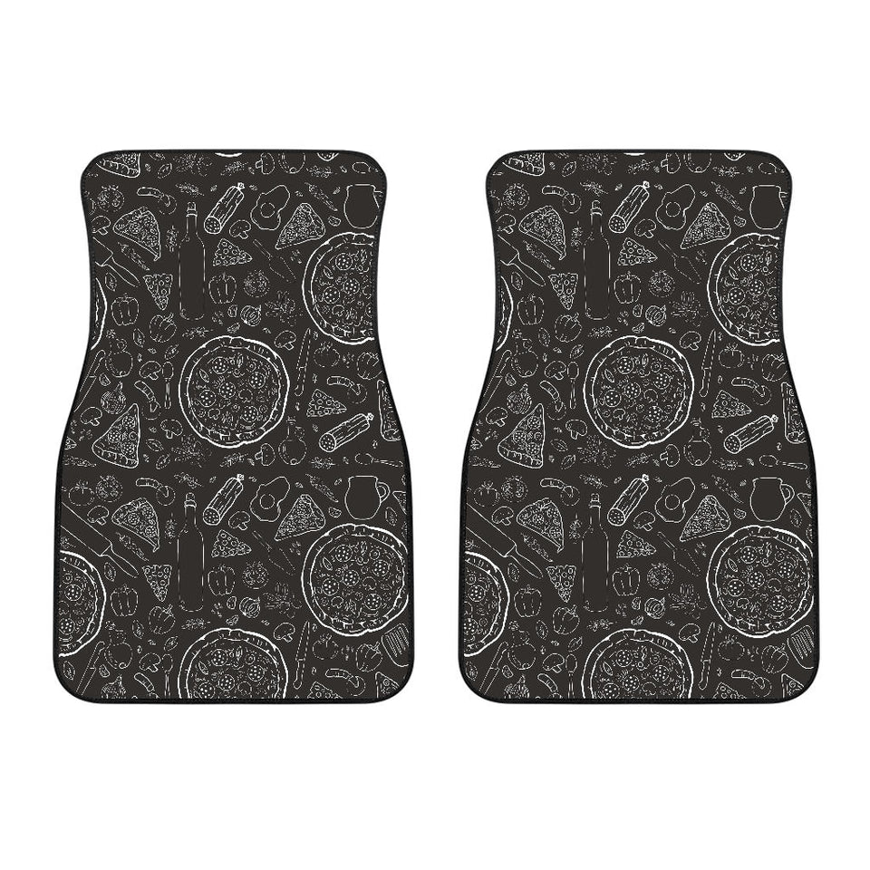 Pizza Pattern  Front Car Mats