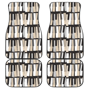 Piano Pattern Print Design 04 Front and Back Car Mats