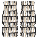 Piano Pattern Print Design 04 Front and Back Car Mats