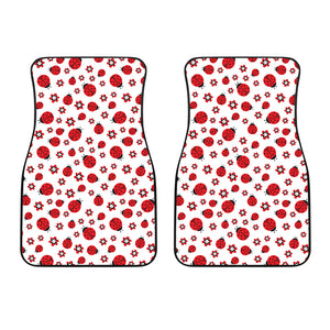 Ladybug Pattern Print Design 04 Front Car Mats