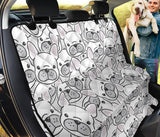 Cute French Bulldog Head Pattern Dog Car Seat Covers