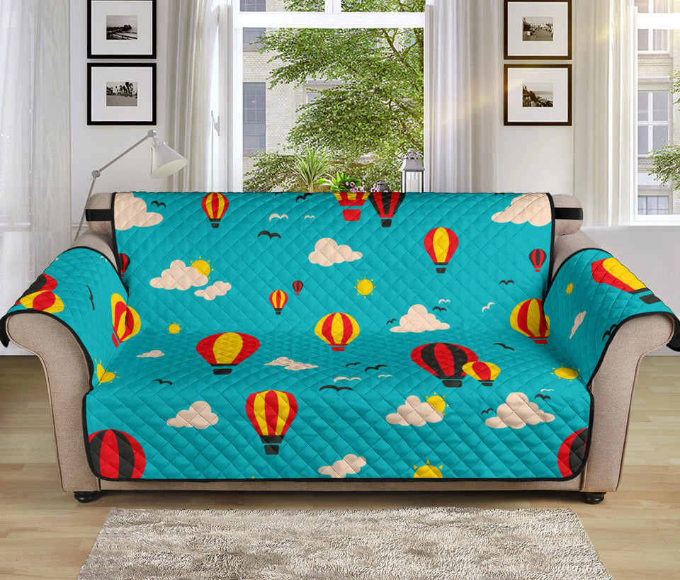 Hot Air Balloon Sky Pattern Sofa Cover Protector