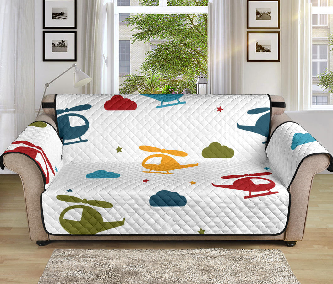 Colorful helicopter pattern Sofa Cover Protector