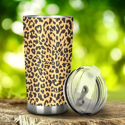 Leopard Skin Print Tumbler