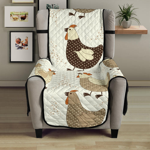 Cute rooster chicken cock Chair Cover Protector