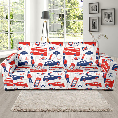 British Pattern Print Design 03 Sofa Slipcover