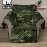 Digital Green camo camouflage pattern Recliner Cover Protector