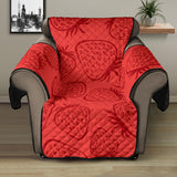 strawberry pattern red background Recliner Cover Protector