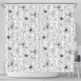 Spider Web Cobweb Pattern Shower Curtain Fulfilled In US