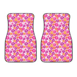 Hibiscus Pattern Print Design 01 Front Car Mats