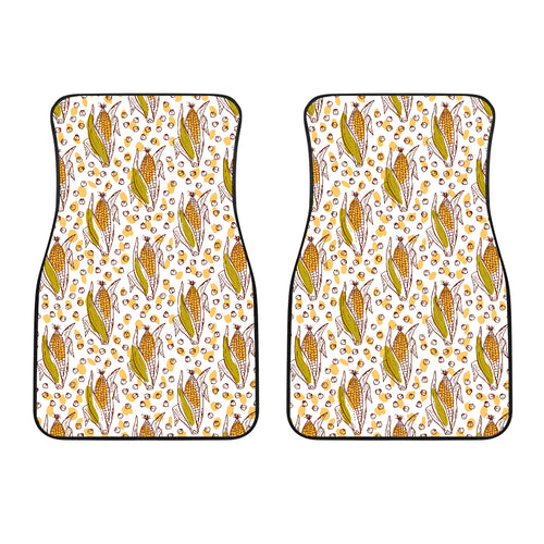 Corn Pattern Print Design 02 Front Car Mats