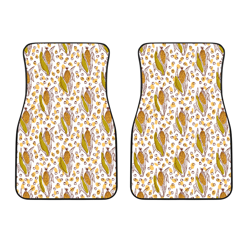 Corn Pattern Print Design 02 Front Car Mats