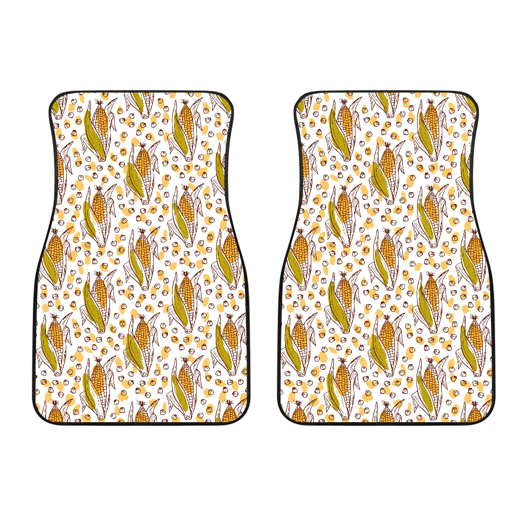 Corn Pattern Print Design 02 Front Car Mats