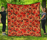 Fire Flame Pattern Premium Quilt