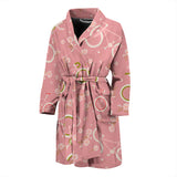 Bicycle Pattern Print Design 02 Men's Bathrobe