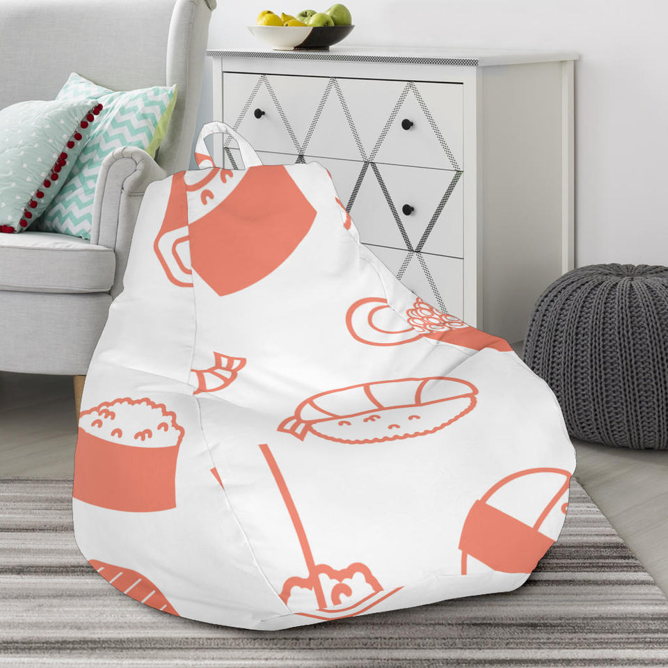 Sushi Pattern Bean Bag Cover