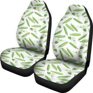 Green Peas Pattern Print Design 04 Universal Fit Car Seat Covers