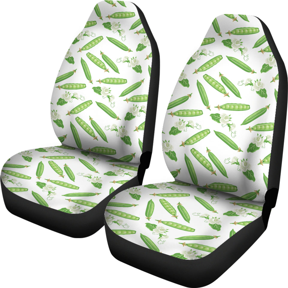 Green Peas Pattern Print Design 04 Universal Fit Car Seat Covers