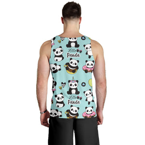 Cute baby panda pattern Men Tank Top