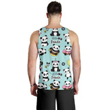 Cute baby panda pattern Men Tank Top