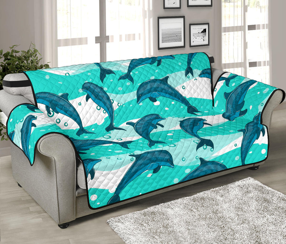 Dolphin sea pattern Sofa Cover Protector