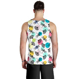 Dragonflies ginkgo leaves pattern Men Tank Top