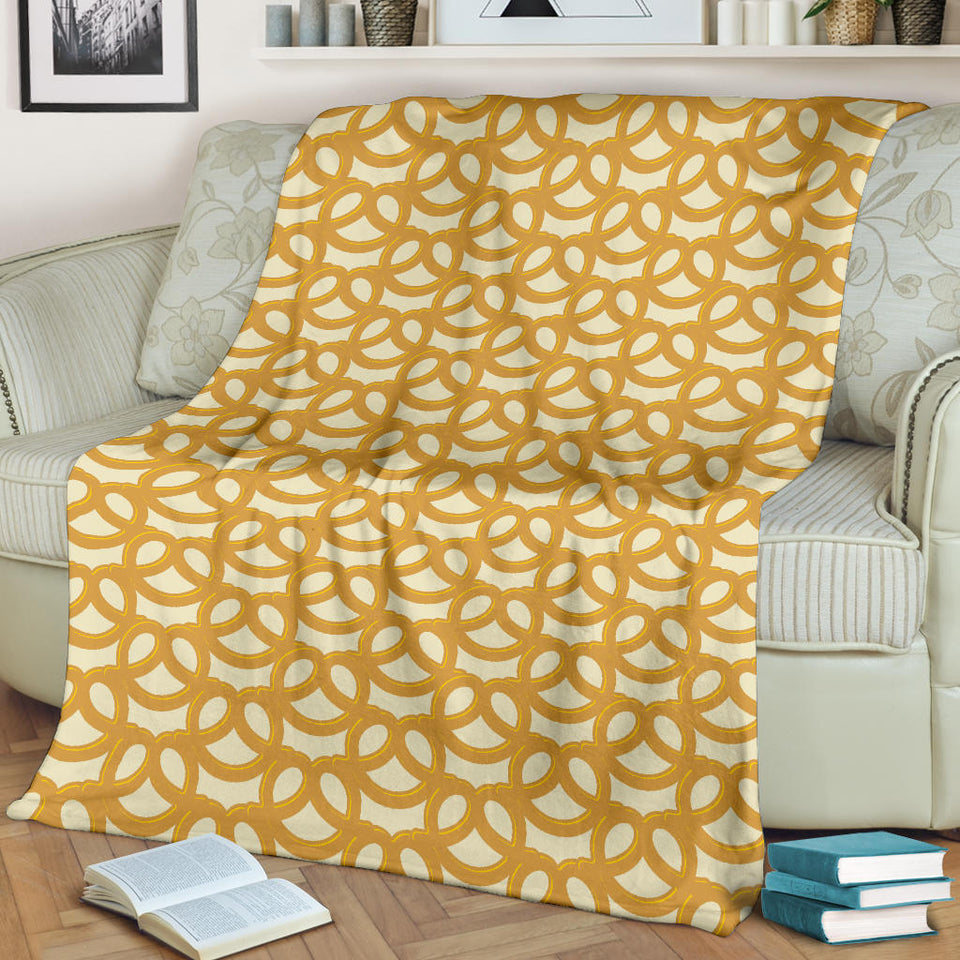 Pretzels Pattern Print Design 01 Premium Blanket