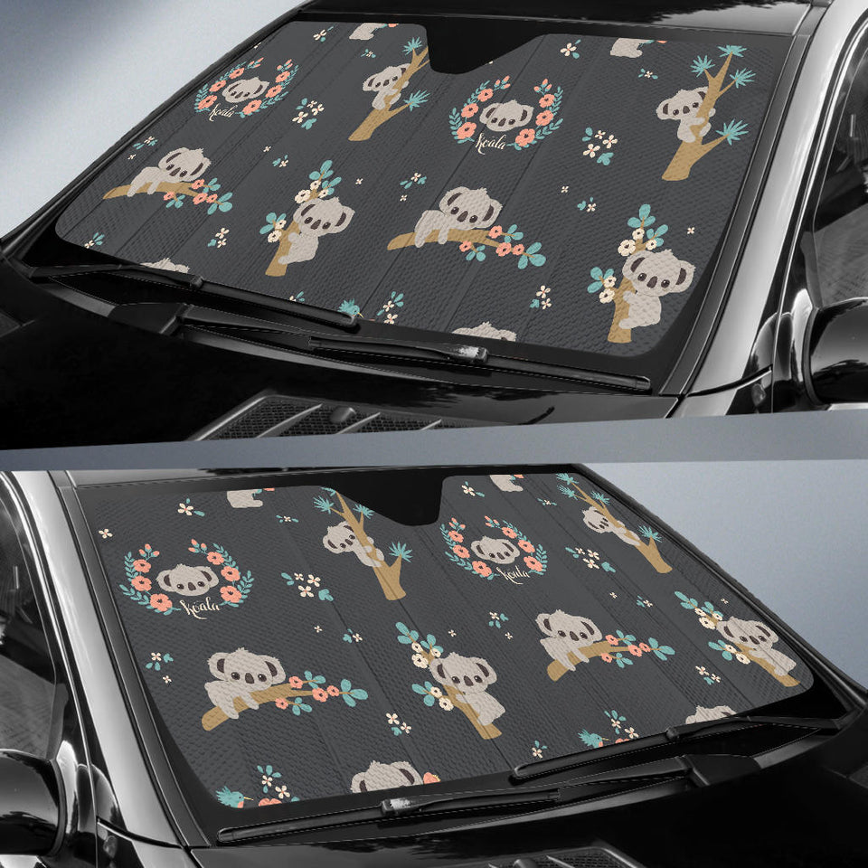 Cute Koala Pattern Car Sun Shade