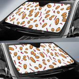 Peanuts Pattern Background Car Sun Shade